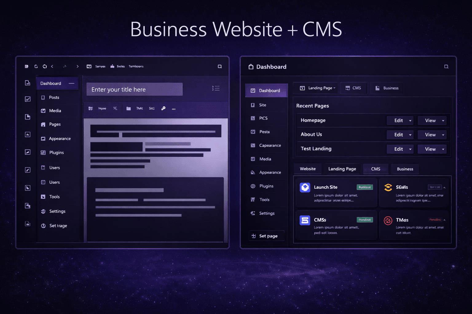 Business Website + CMS