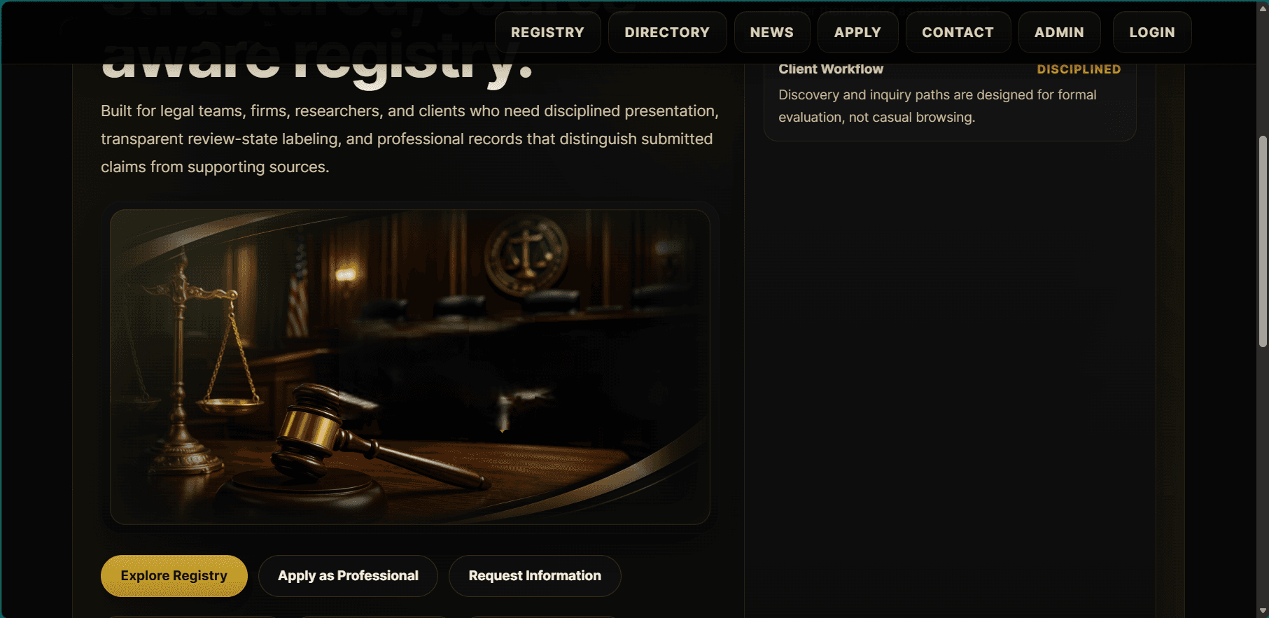 Enterprise Registry & Directory System